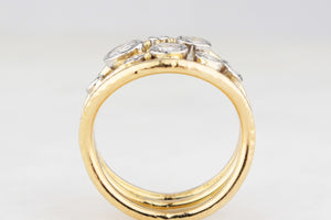 MID-CENTURY 1.16ct DIAMOND RING 18ct GOLD & PLATINUM