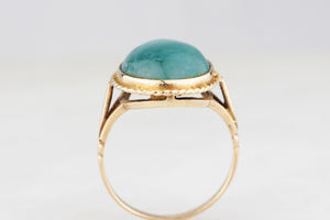 MID-CENTURY AVENTURINE QUARTZ RING 9ct GOLD