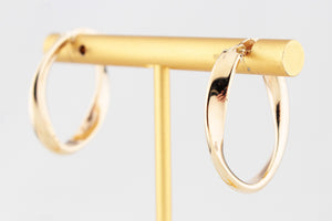 9ct GOLD TWIST HOOPS