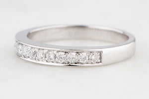 VINTAGE DIAMOND HALF-HOOP RING 9ct GOLD