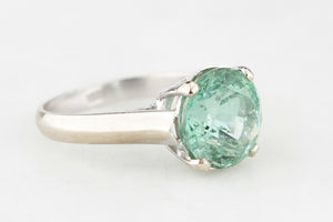 VINTAGE 3ct GREEN TOURMALINE RING IN 14ct GOLD
