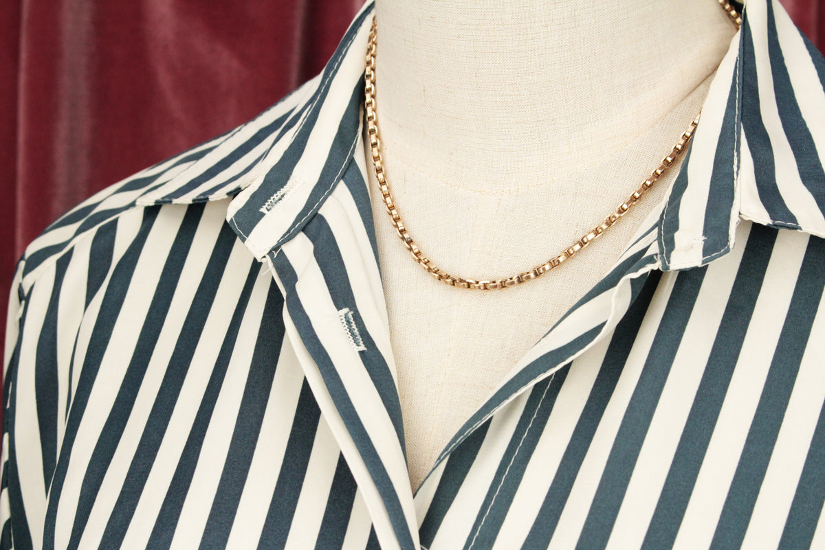 ANTIQUE VICTORIAN/EDWARDIAN 9ct FANCY LINK CHAIN