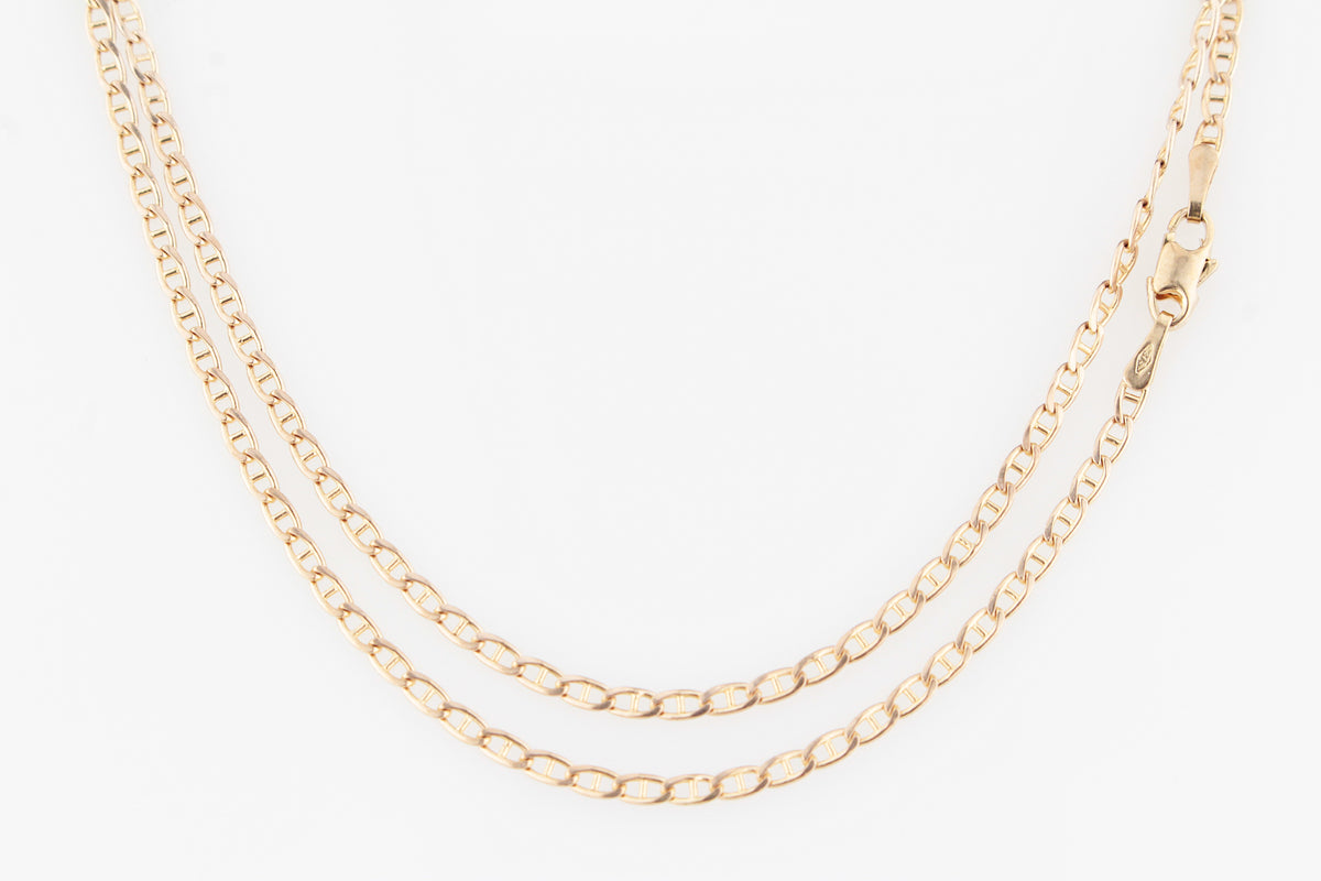 VINTAGE ITALIAN 9ct GOLD ANCHOR LINK CHAIN