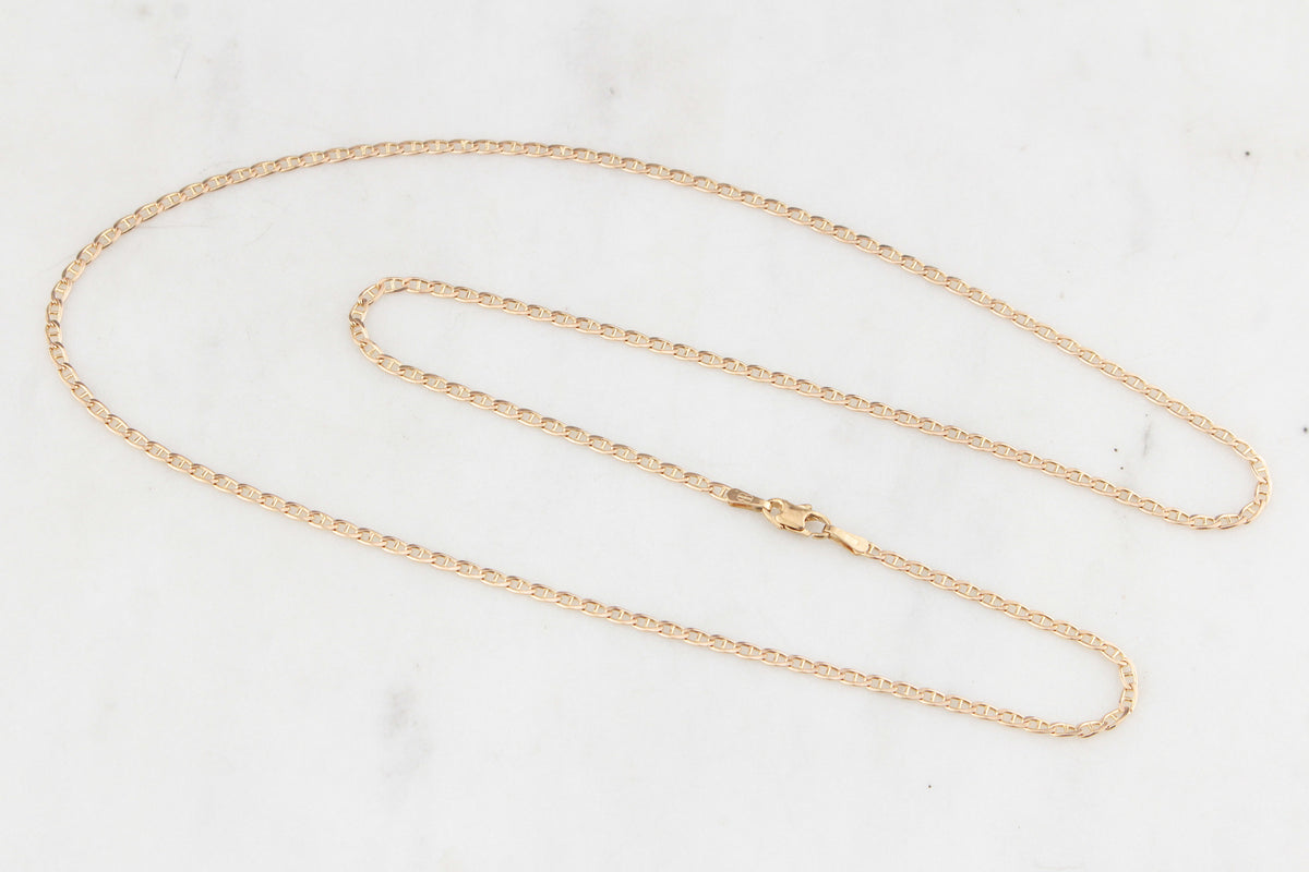 VINTAGE ITALIAN 9ct GOLD ANCHOR LINK CHAIN