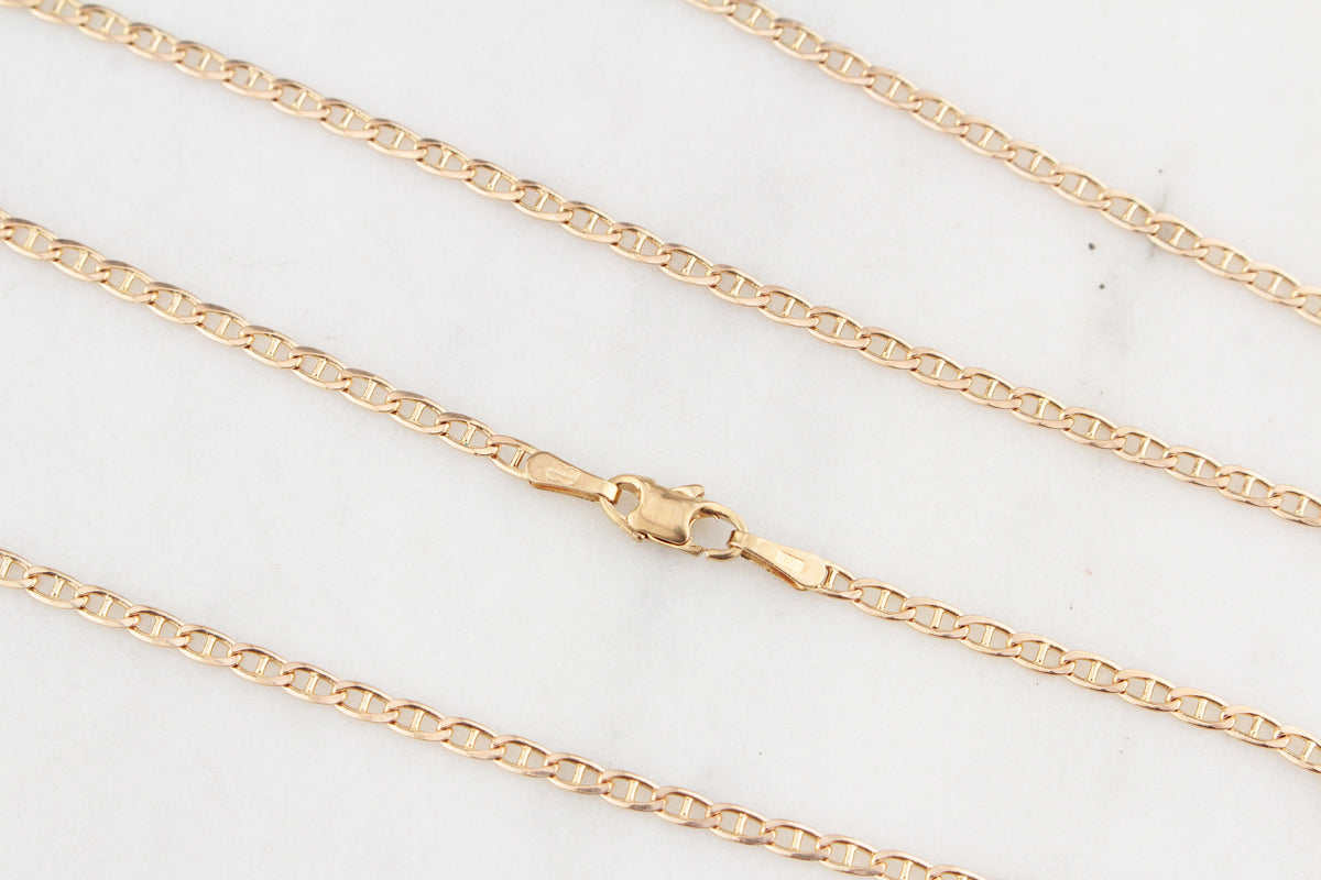 VINTAGE ITALIAN 9ct GOLD ANCHOR LINK CHAIN