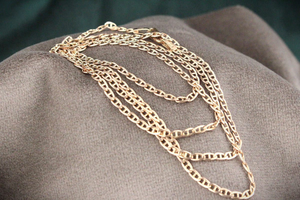 VINTAGE ITALIAN 9ct GOLD ANCHOR LINK CHAIN
