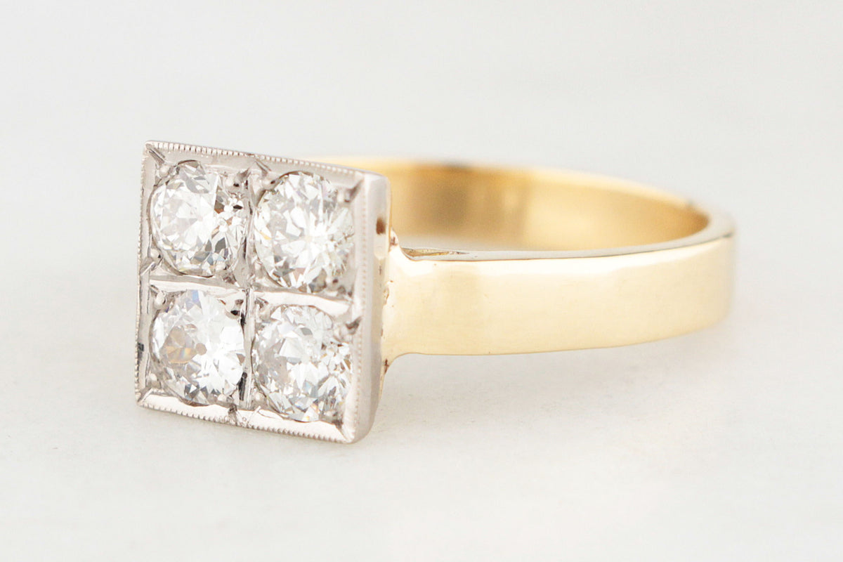 LATE EDWARDIAN/EARLY ART DECO 1CT DIAMOND RING 18ct GOLD