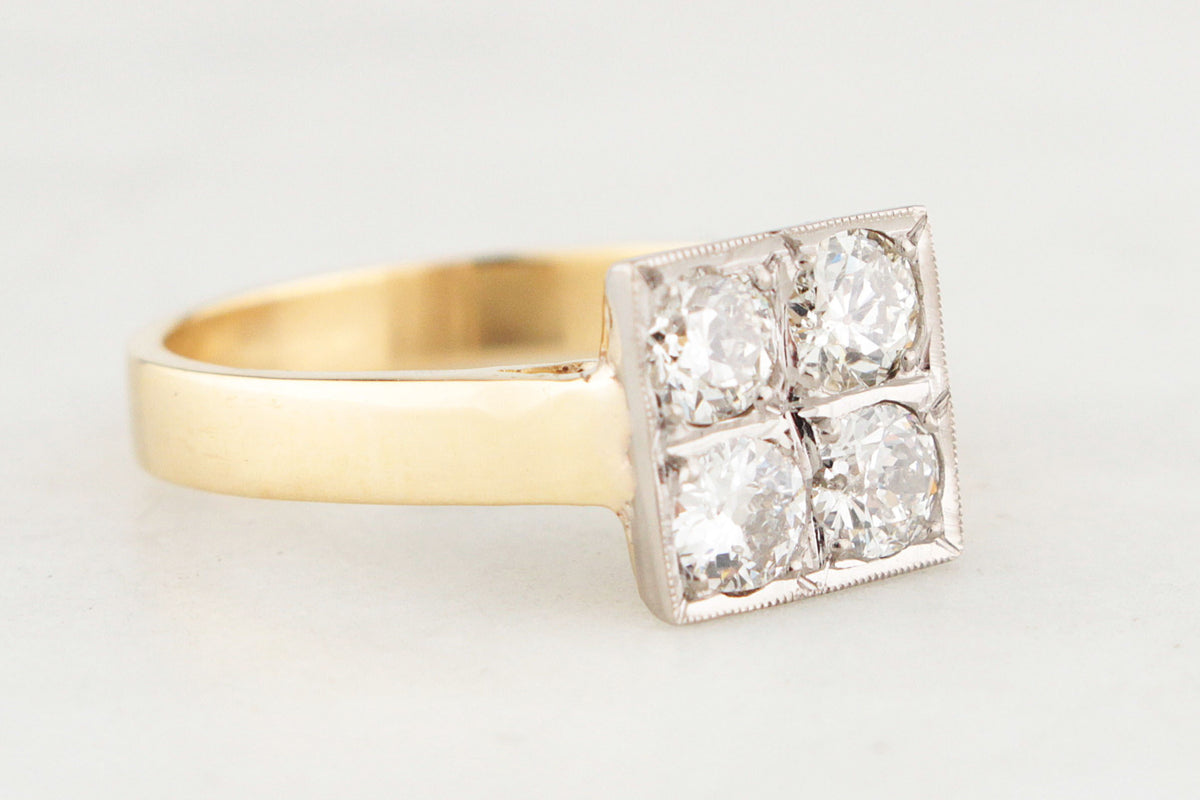 LATE EDWARDIAN/EARLY ART DECO 1CT DIAMOND RING 18ct GOLD