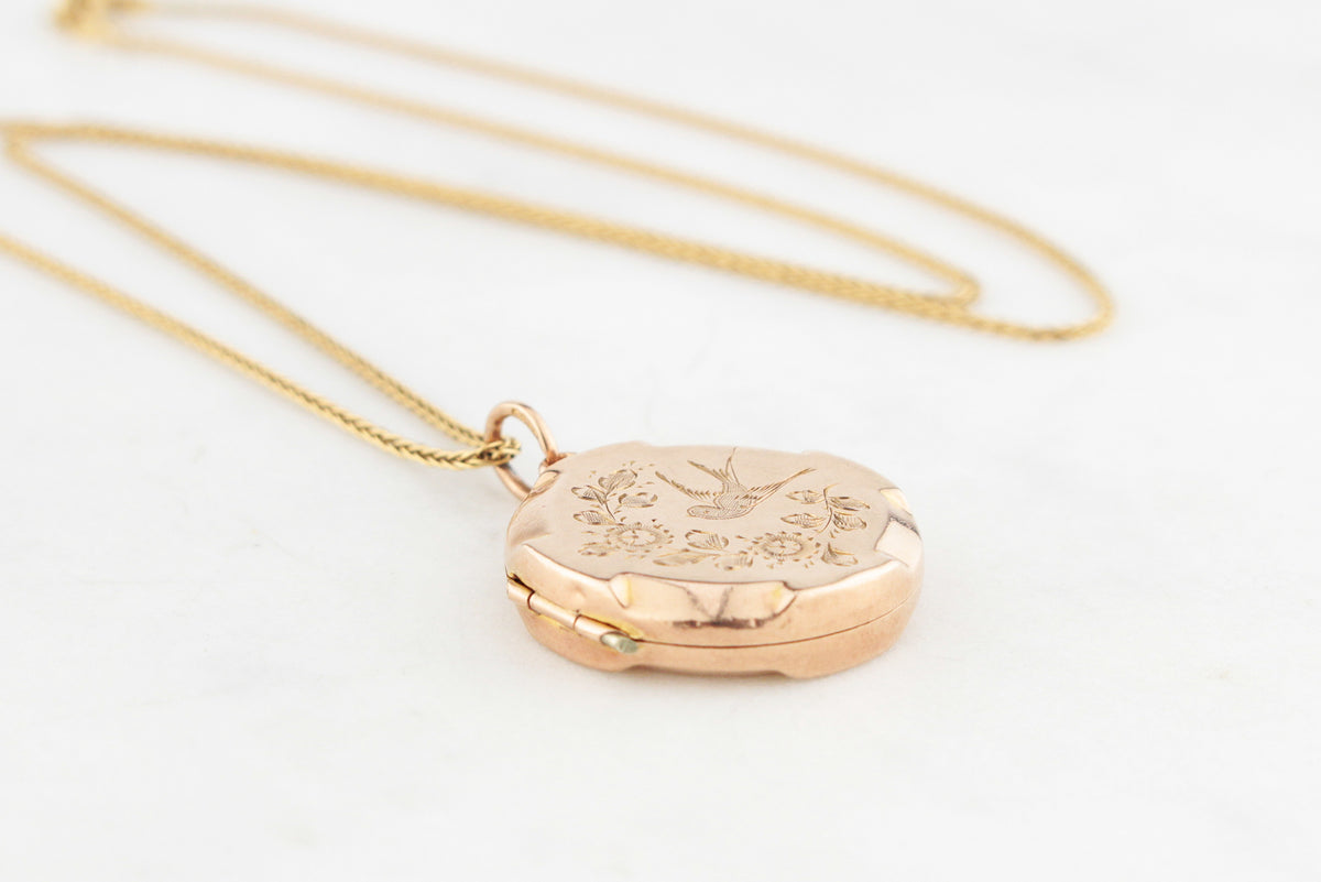 ANTIQUE EDWARDIAN 1910 LOCKET 9ct GOLD