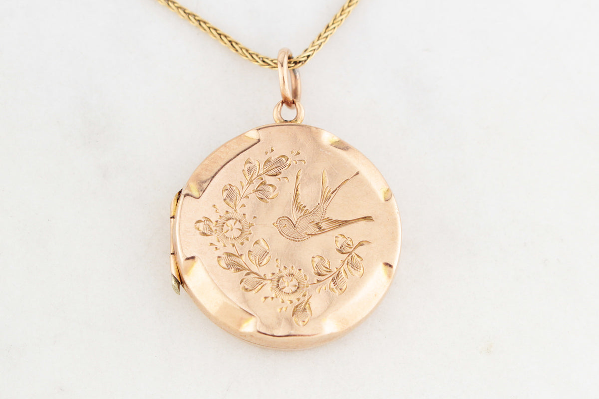 ANTIQUE EDWARDIAN 1910 LOCKET 9ct GOLD