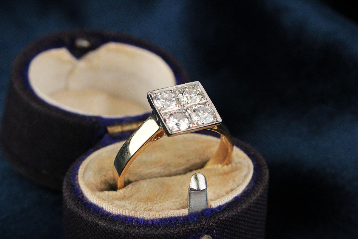 LATE EDWARDIAN/EARLY ART DECO 1CT DIAMOND RING 18ct GOLD