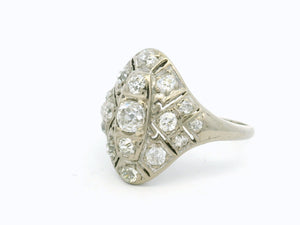 ART DECO c1920 DIAMOND RING 18ct GOLD