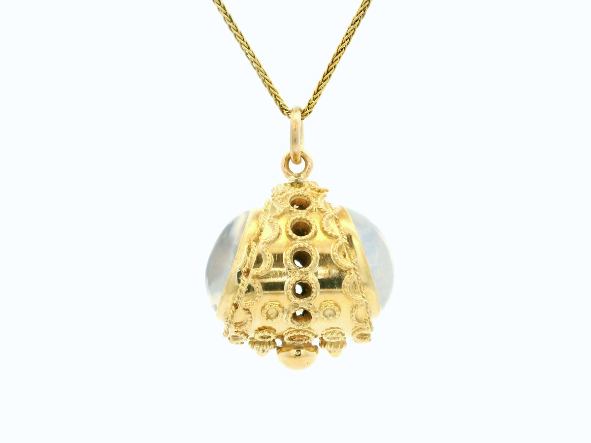 ANTIQUE VICTORIAN MOONSTONE PENDANT 18ct GOLD