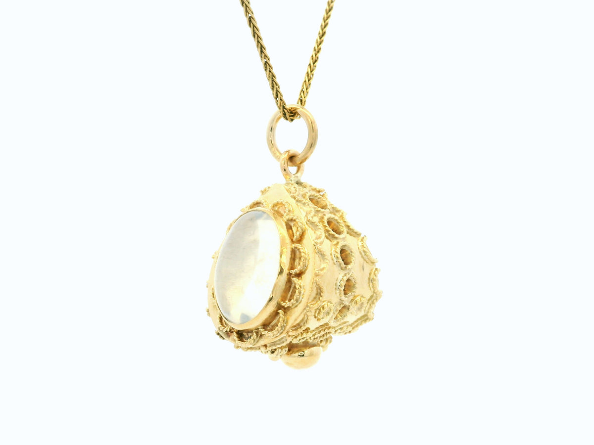 ANTIQUE VICTORIAN MOONSTONE PENDANT 18ct GOLD