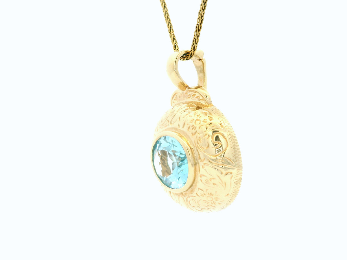 ANTIQUE EDWARDIAN c1910 TOPAZ ENHANCER 9ct GOLD