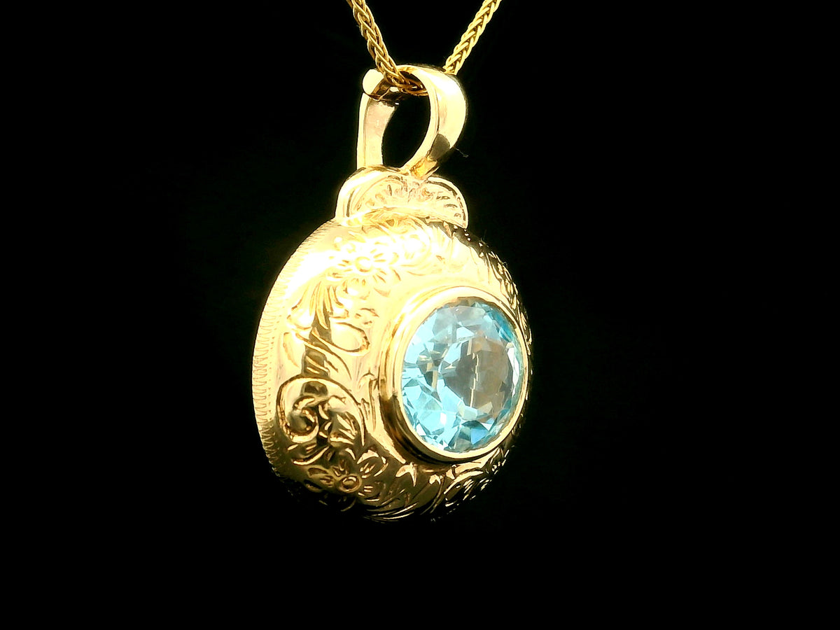 ANTIQUE EDWARDIAN c1910 TOPAZ ENHANCER 9ct GOLD