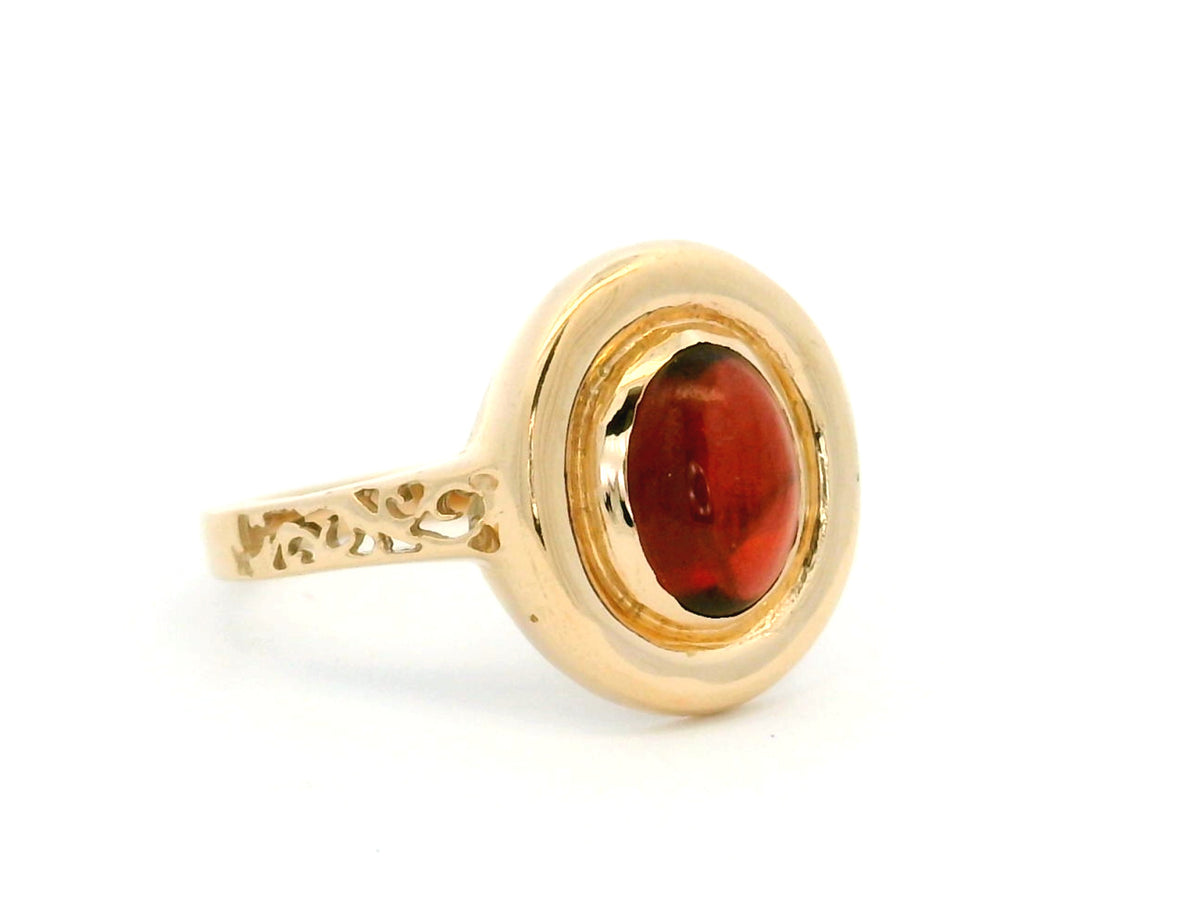ANTIQUE EDWARDIAN GARNET RING 9ct GOLD