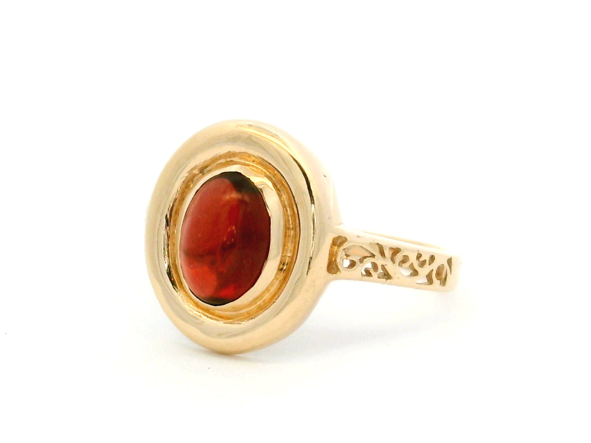 ANTIQUE EDWARDIAN GARNET RING 9ct GOLD