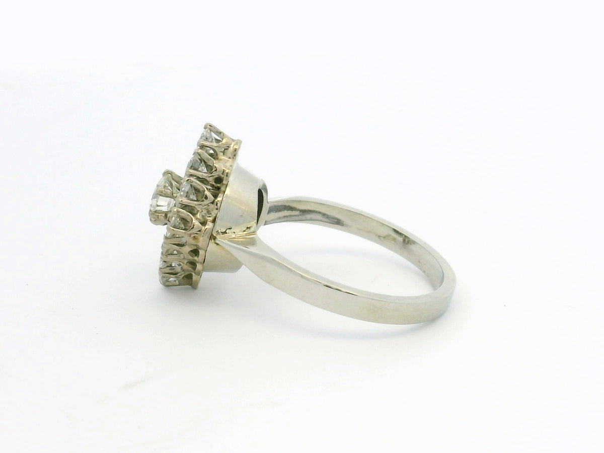 VINTAGE ART DECO 1.36ct DIAMOND RING 18ct GOLD