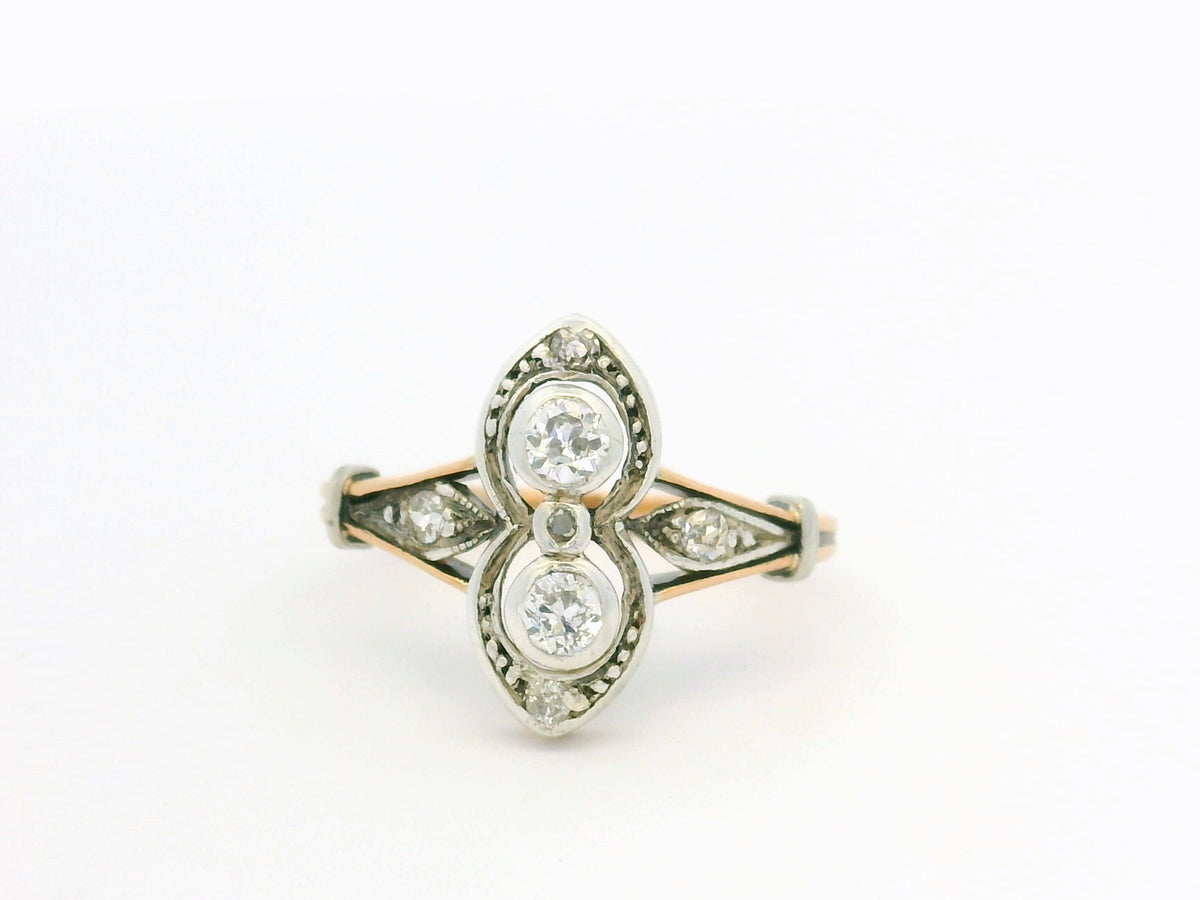ANTIQUE LATE VICTORIAN DIAMOND RING 18ct GOLD