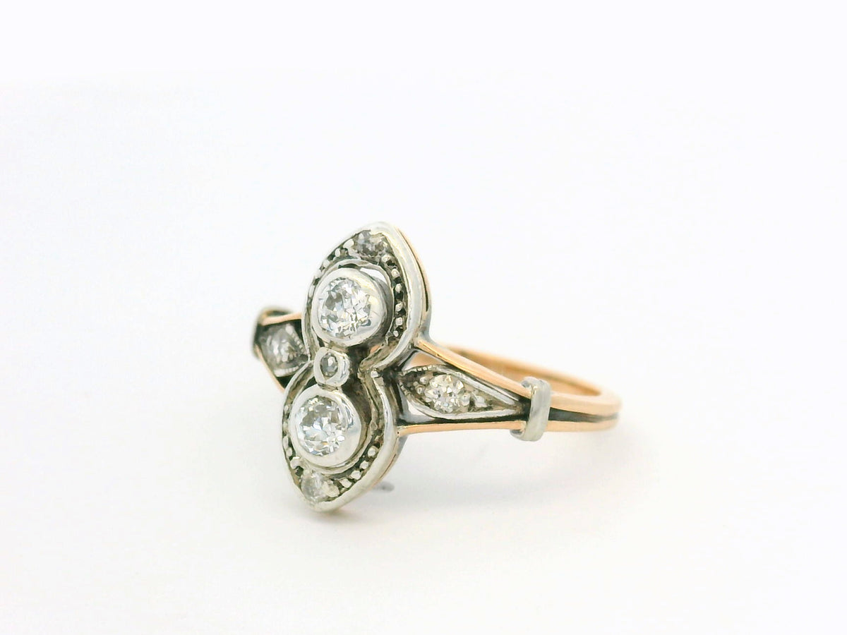 ANTIQUE LATE VICTORIAN DIAMOND RING 18ct GOLD