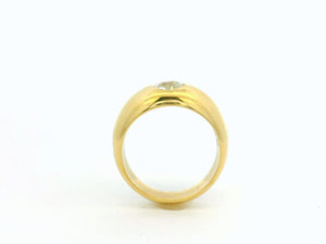 CUSTOM .80ct OLD EUROPEAN CUT DIAMOND RING 18ct YELLOW GOLD