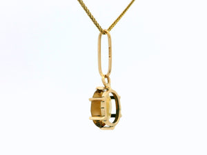 ANTIQUE EDWARDIAN SMOKY QUARTZ PENDANT 9ct GOLD