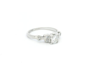 ART DECO .44ct DIAMOND RING 18ct GOLD & PLATINUM