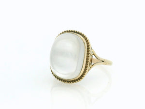 MID CENTURY MOONSTONE RING 9ct GOLD