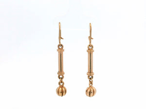 VINTAGE ANTIQUE STYLE EARRINGS 9ct GOLD