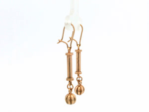 VINTAGE ANTIQUE STYLE EARRINGS 9ct GOLD