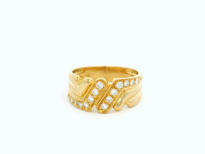 VINTAGE .28ct DIAMOND BAND 18ct GOLD