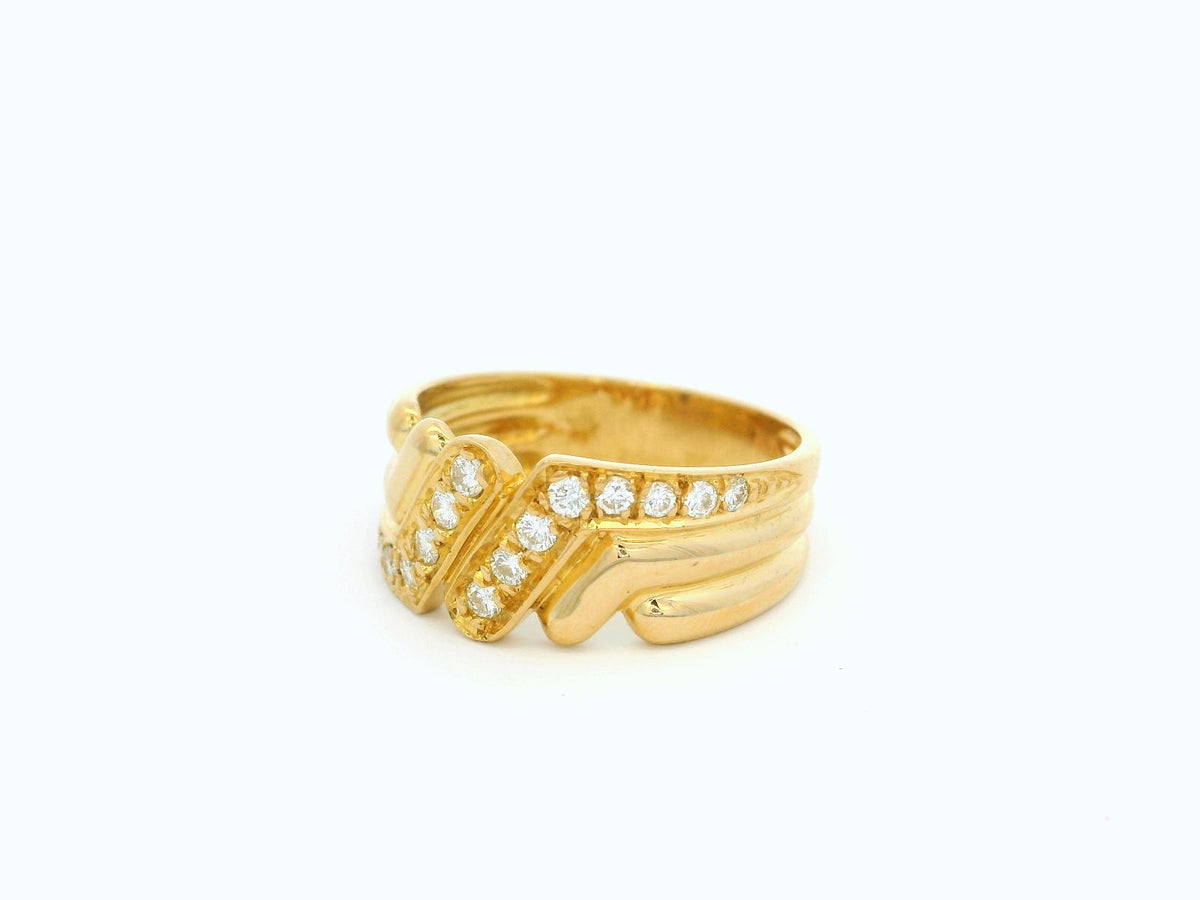 VINTAGE .28ct DIAMOND BAND 18ct GOLD