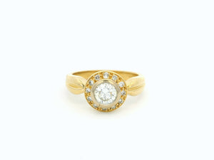 VINTAGE .72ct DIAMOND RING 18ct GOLD