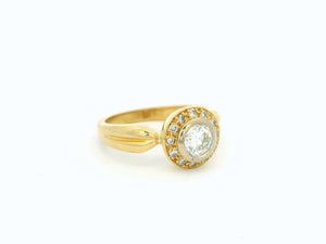 VINTAGE .72ct DIAMOND RING 18ct GOLD