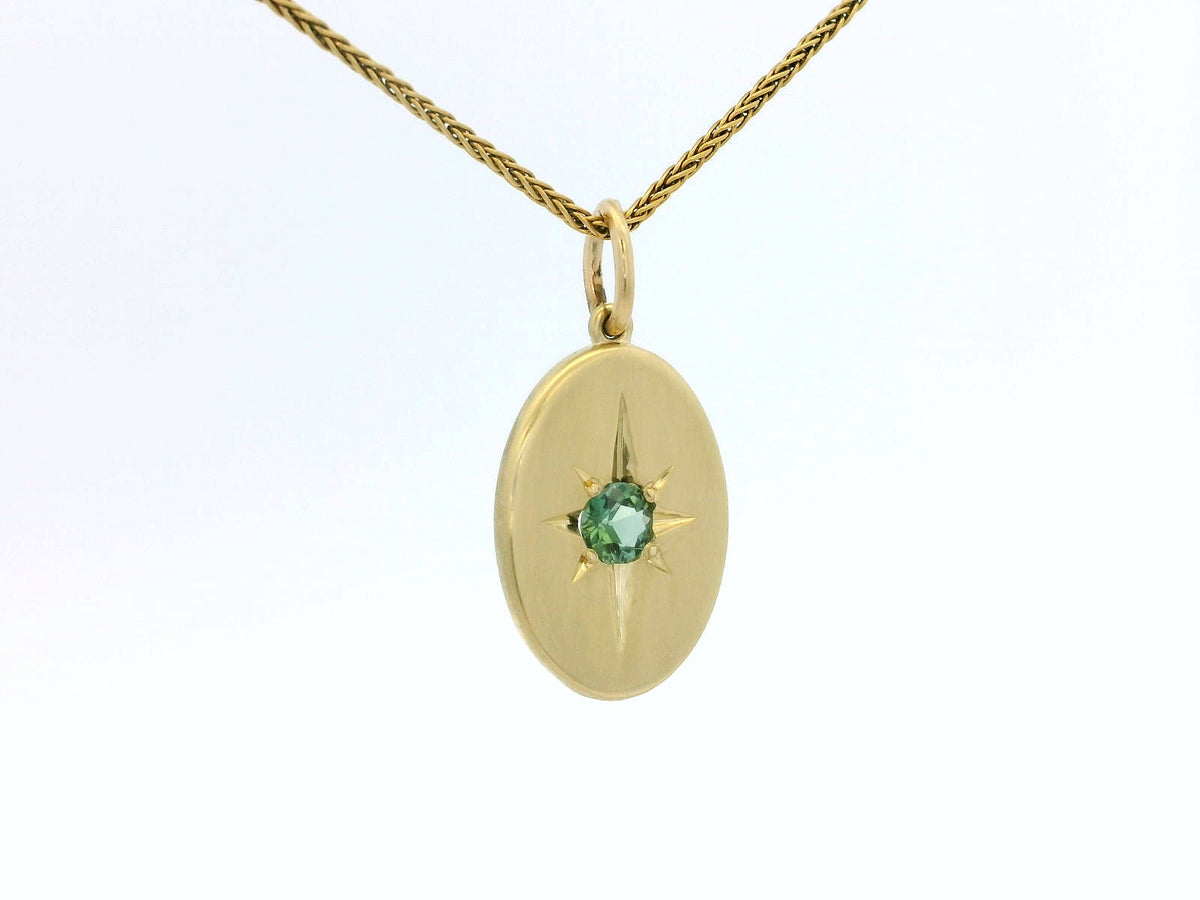 R&amp;V CUSTOM STAR SET SAPPHIRE PENDANT 14ct GOLD