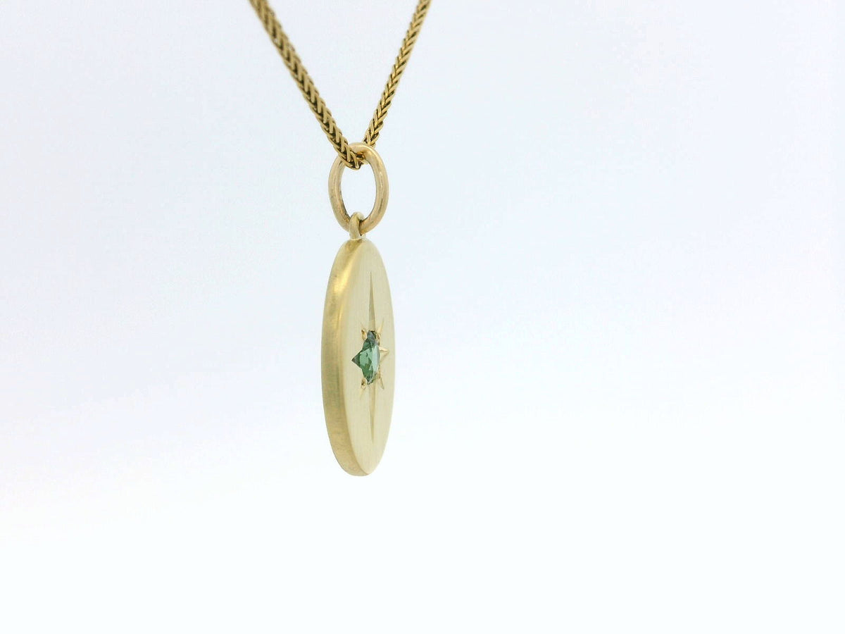 R&amp;V CUSTOM STAR SET SAPPHIRE PENDANT 14ct GOLD