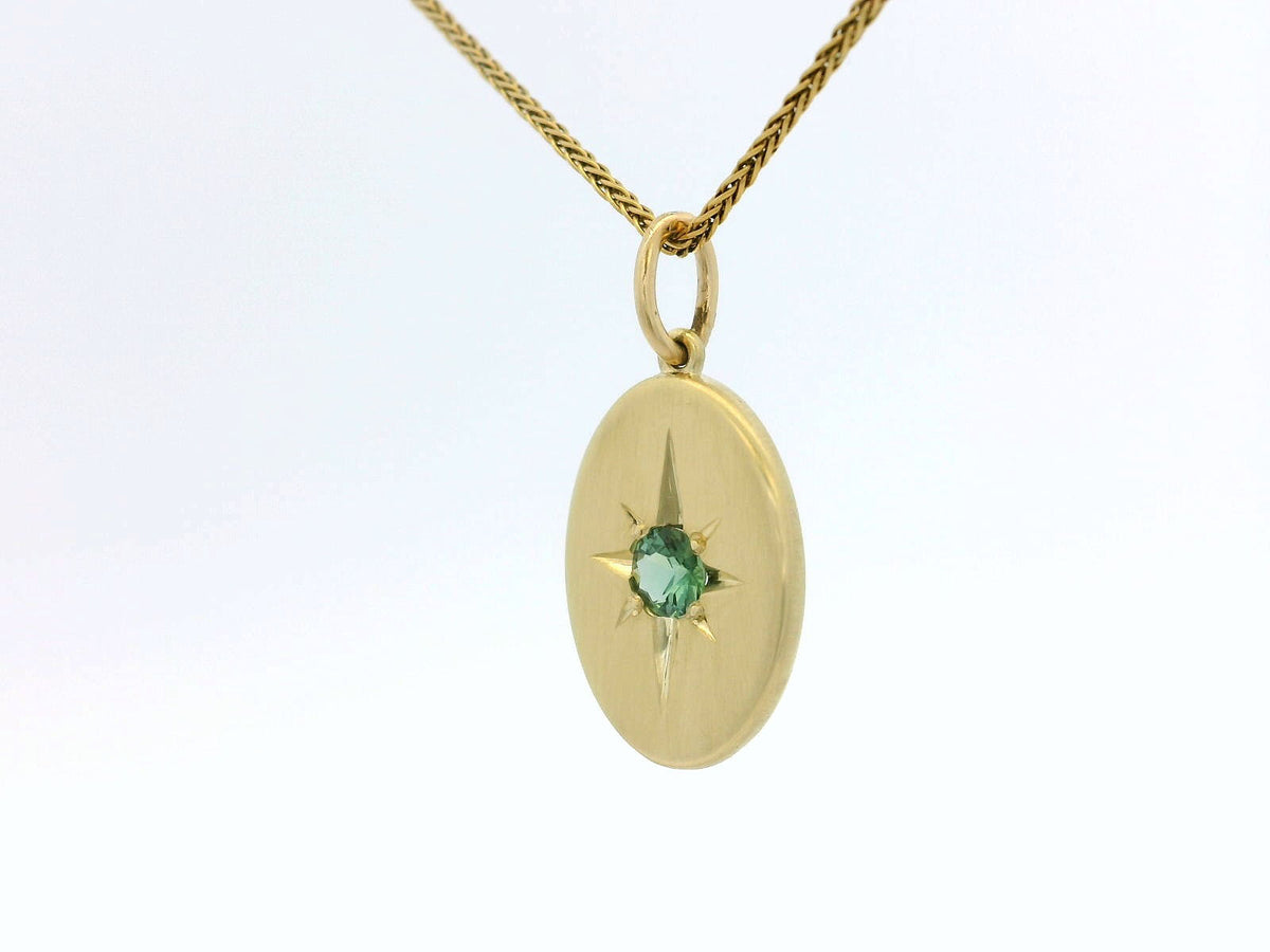 R&amp;V CUSTOM STAR SET SAPPHIRE PENDANT 14ct GOLD