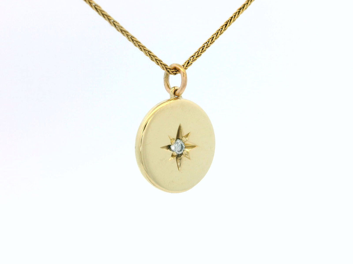 R&amp;V CUSTOM STAR SET DIAMOND PENDANT 14ct GOLD