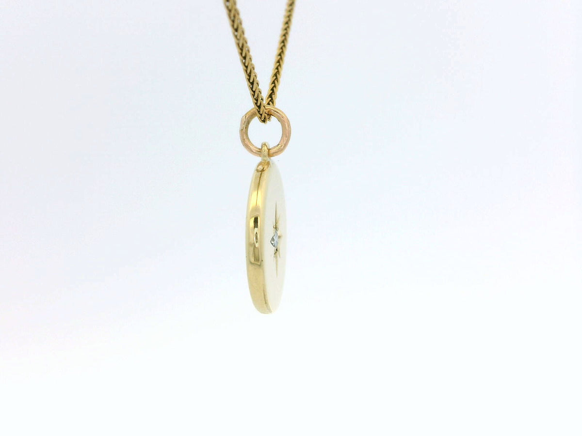R&amp;V CUSTOM STAR SET DIAMOND PENDANT 14ct GOLD