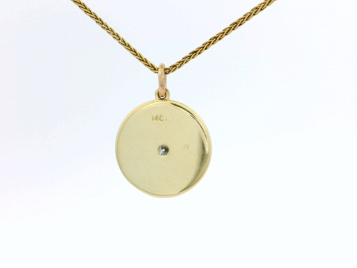 R&amp;V CUSTOM STAR SET DIAMOND PENDANT 14ct GOLD