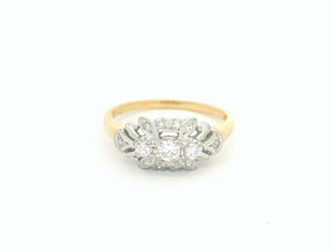 ANTIQUE ART DECO DIAMOND RING 18ct GOLD