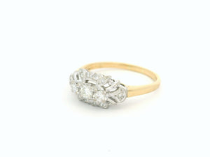 ANTIQUE ART DECO DIAMOND RING 18ct GOLD