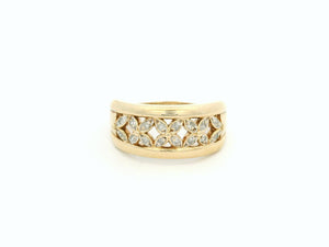 RETRO DIAMOND BAND 9ct GOLD