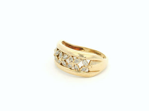 RETRO DIAMOND BAND 9ct GOLD