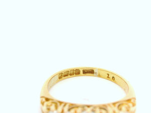 ANTIQUE EDWARDIAN 1910 1ct DIAMOND RING 18ct GOLD