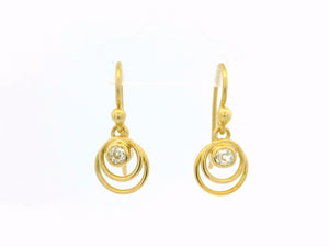 ANTIQUE DIAMOND EARRINGS 18ct GOLD