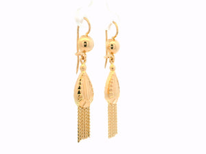 VINTAGE ITALIAN 18ct GOLD TASSEL EARRINGS