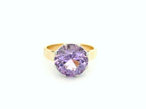 VINTAGE MID CENTURY ROSE DE FRANCE AMETHYST 9ct GOLD