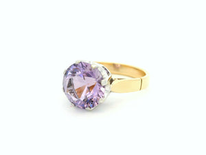 VINTAGE MID CENTURY ROSE DE FRANCE AMETHYST 9ct GOLD